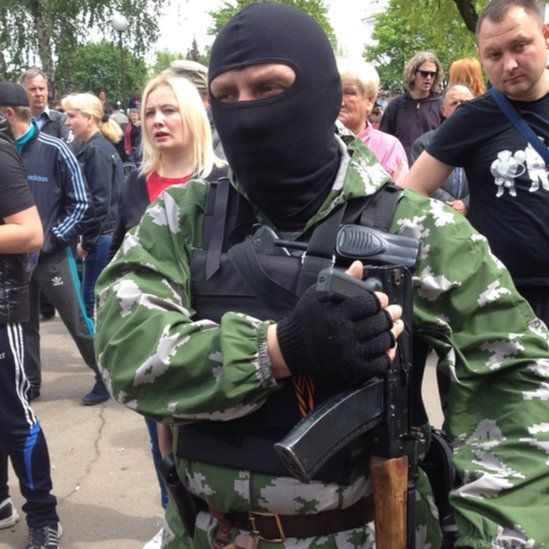 Oleg, a rebel fighter active in the town of Kramatorsk