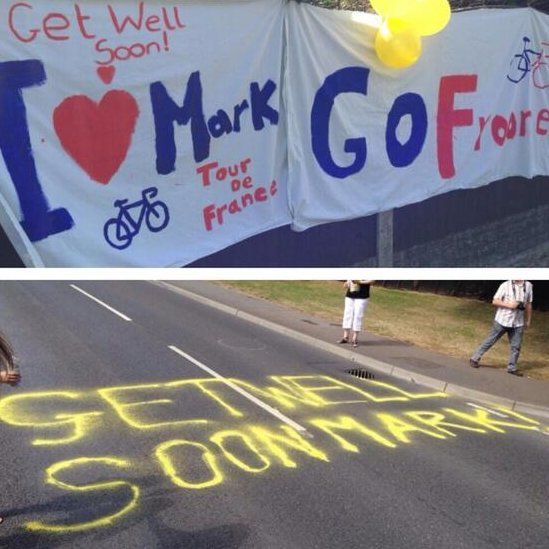 Get well messages for Mark Cavendish