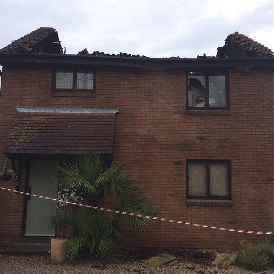 House in Chelmsford struck by lightning