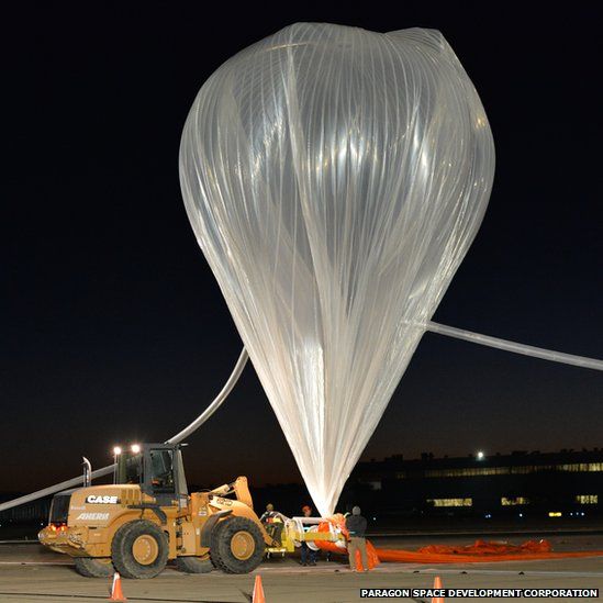 Balloon module in New Mexico on 24 October 2014