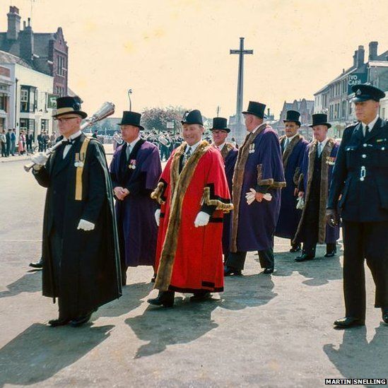 Battle of Britain Parade, Market Hill, St Ives, Sept 1958