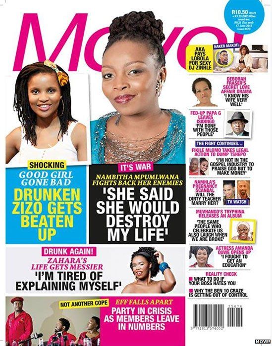 Cover of South African magazine Move!