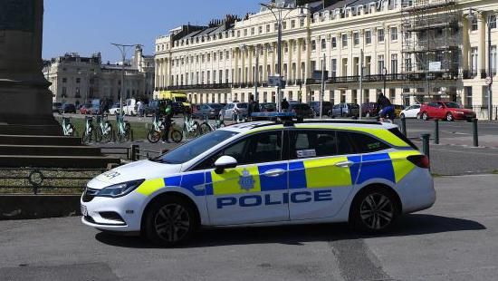 A Sussex Police car