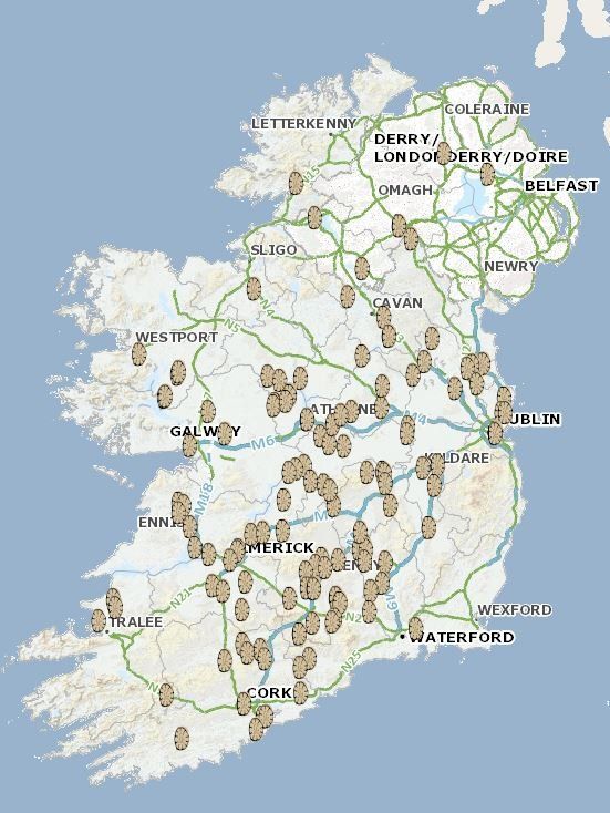HeritageMaps.ie has produced a list detailing the location of all known Sheela-na-Gigs on the island of Ireland