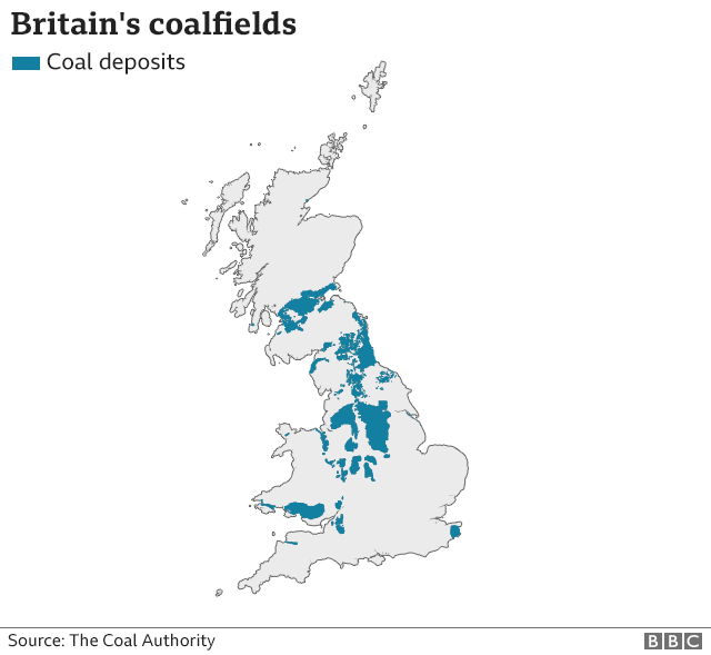 Coalfields map