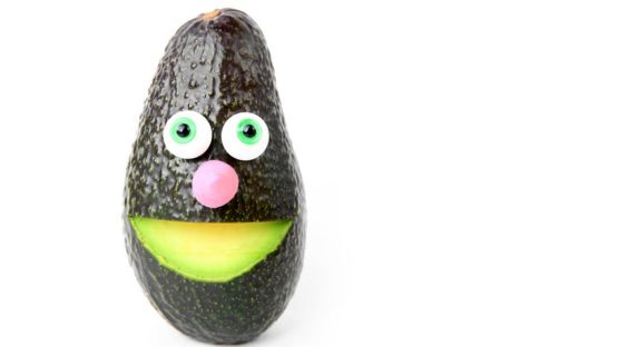Aguacate riendo