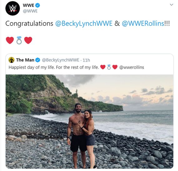 WWE Comments on Seth Rollins & Becky Lynch's Engagement