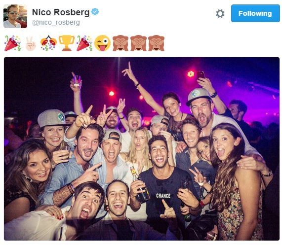 Nico Rosberg party