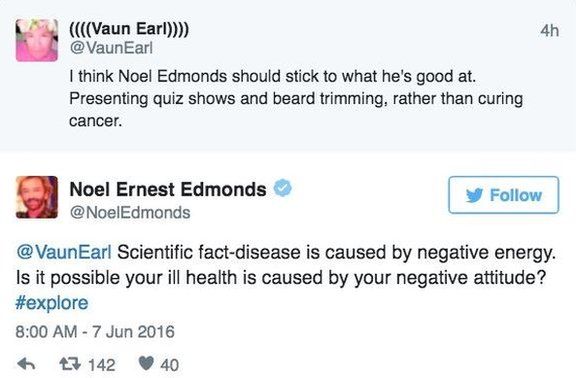 Noel Edmonds tweet
