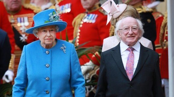 The Queen and Michael D Higgins