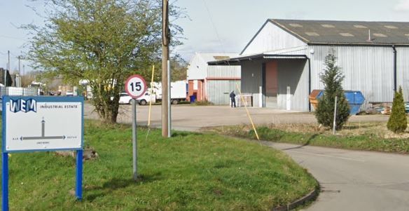 A street view of Wem Industrial Estate