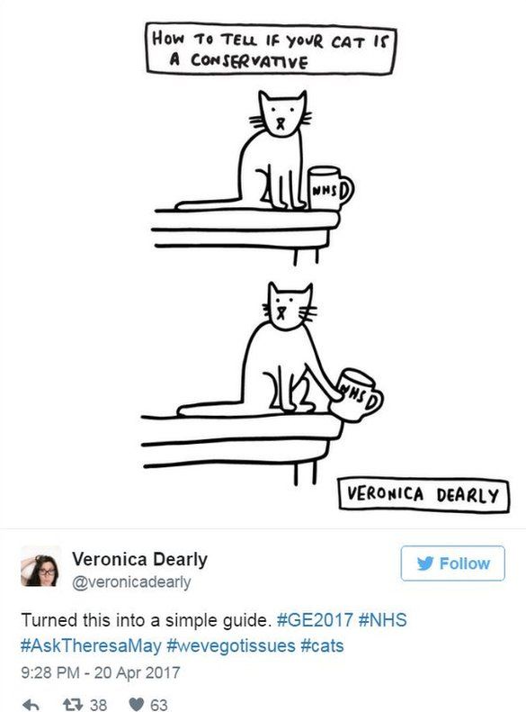 Screen grab of tweet by @veronicadearly