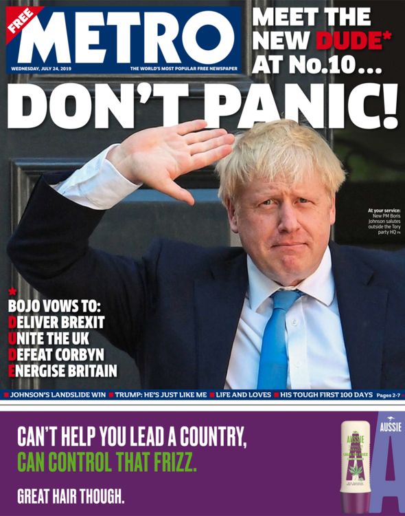 Metro front page 24/07/19