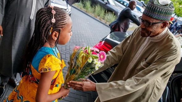 Shugaba Muhammadu Buhari a Netherlands