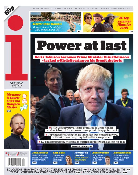 i front page 24/07/19