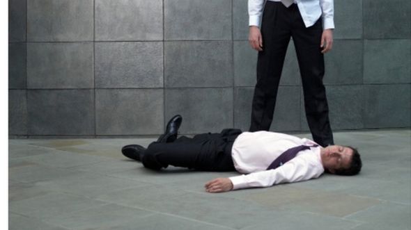Man lying on floor