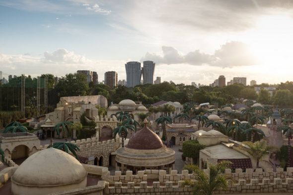 An overview of the theme park