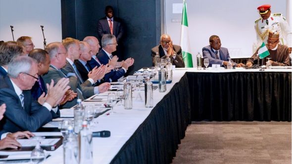 Shugaba Muhammadu Buhari a Netherlands