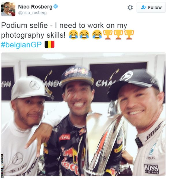 Lewis Hamilton; Daniel Ricciardo; Nico Rosberg