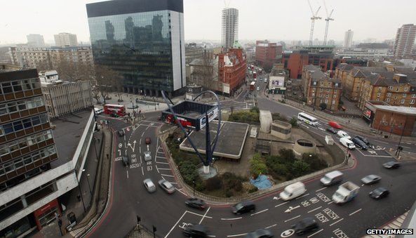 "Silicon roundabout" in east London