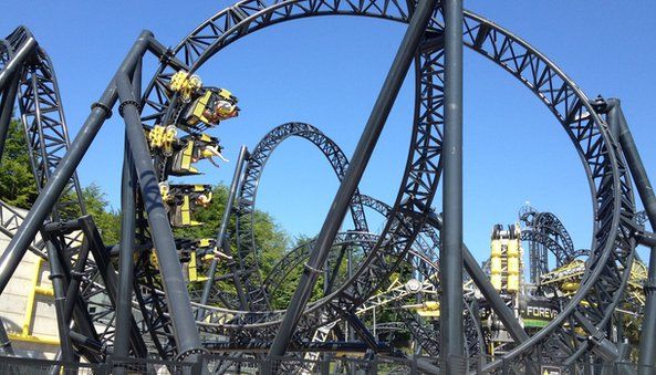 Alton Towers Smiler reopens after four hit by wheels - BBC News