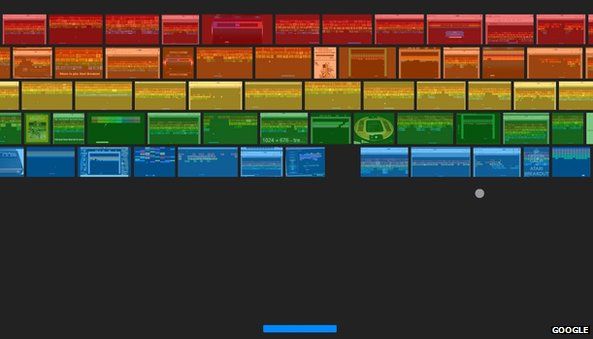 Atari Breakout game on Google