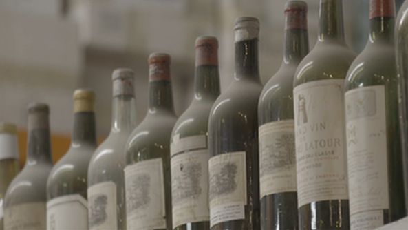 Old wine bottles