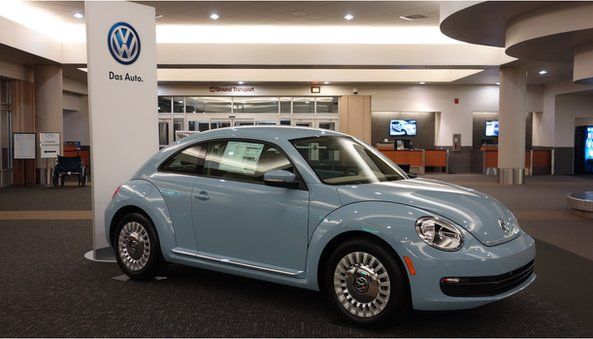 Volkswagen beetle at Chattanooga airport