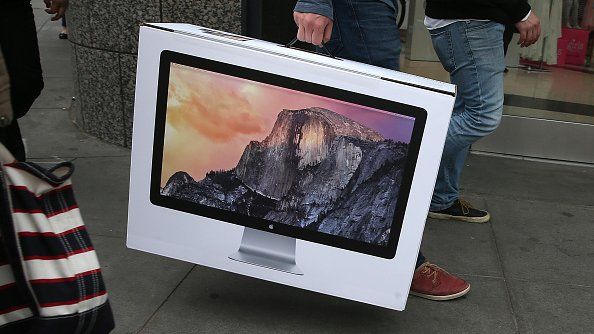 Apple Mac computer in box