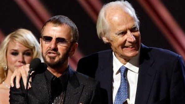 George Martin with Ringo Starr
