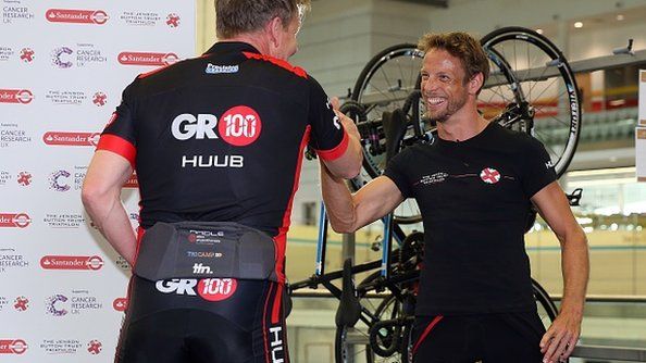 Gordon Ramsay and Jenson Button