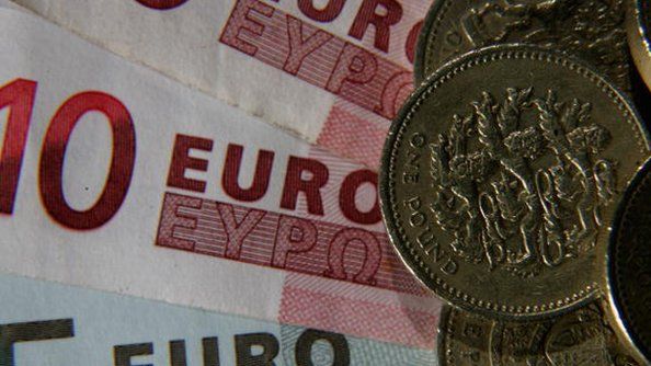 Pounds and euros