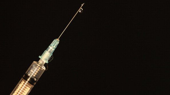 A syringe, stock image