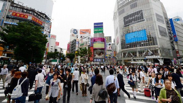 People walking in Tokyo