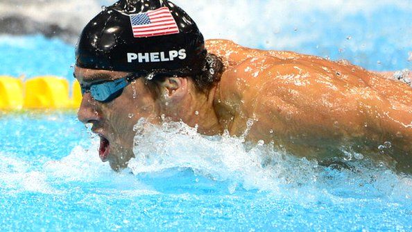 Michael Phelps in action at London 2012