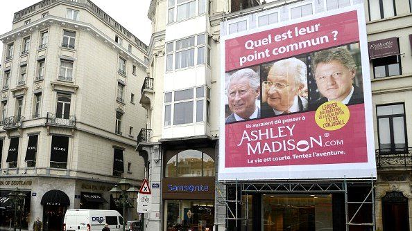 AshleyMadison billboard poster in Brussels