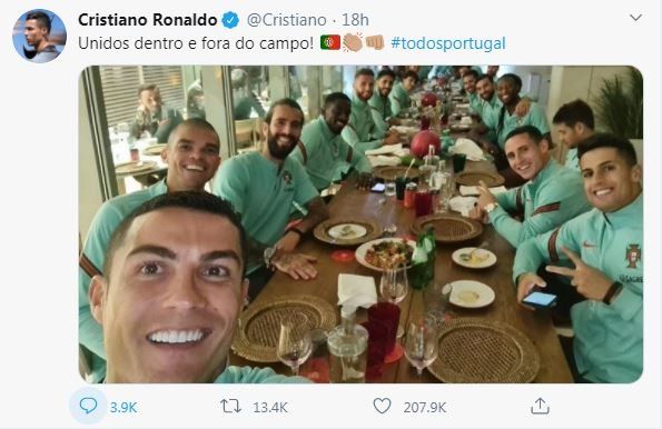 Cristiano Ronaldo In Quarantine After Teammate Tests Positive for