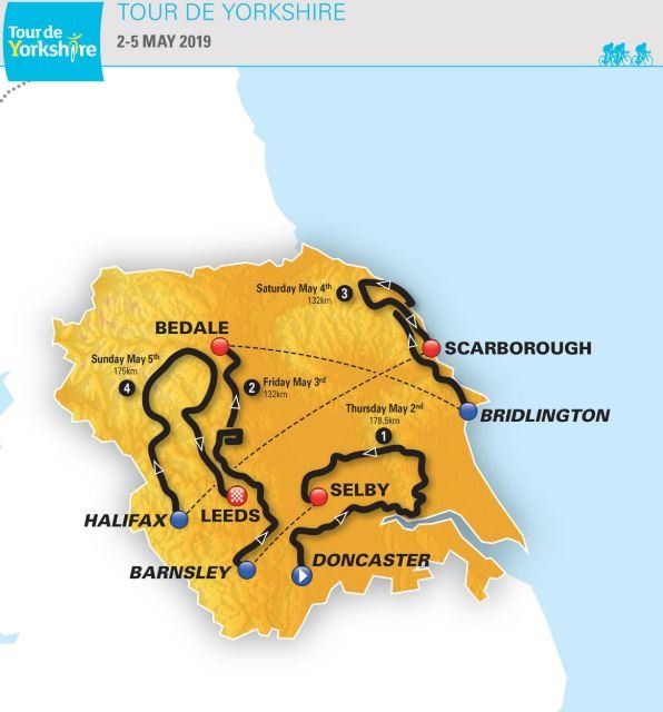 Tour de Yorkshire route