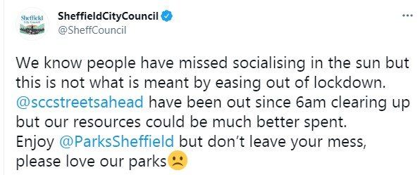 Sheffield City Council tweet