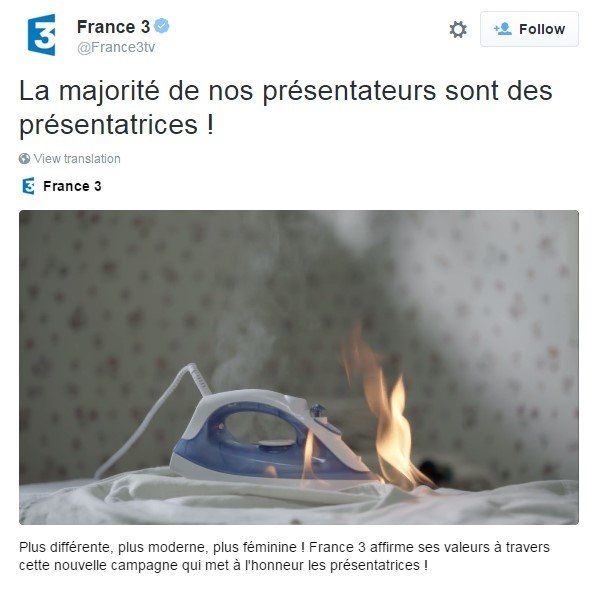 France 3 ad mocked by Twitter users