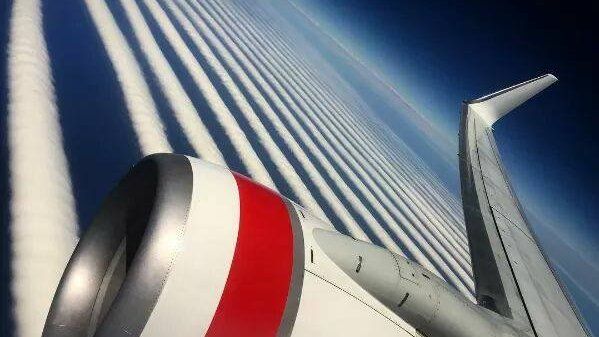 An Australian plane passenger took the image on a flight from Perth to Adelaide
