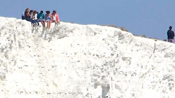 Beach Search After Seaford Head Cliff Fall - BBC News