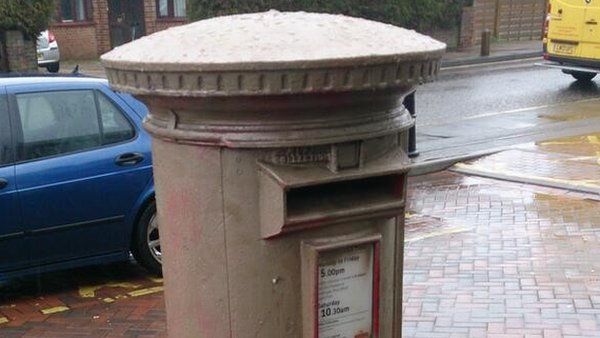 Vandalised postbox - picture courtesy of Matt Walters