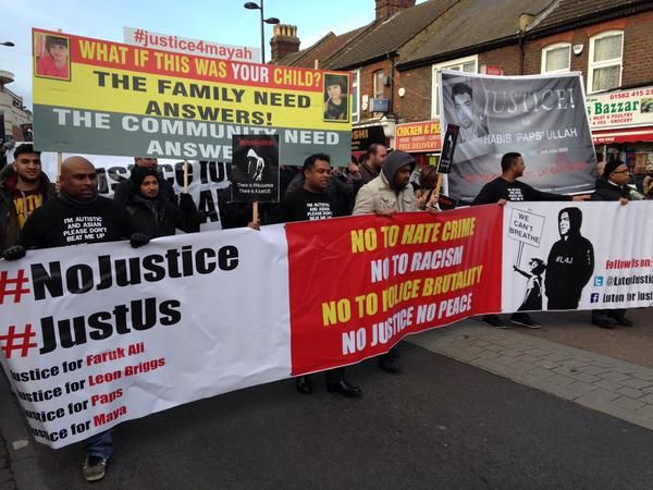 Protest march in Luton