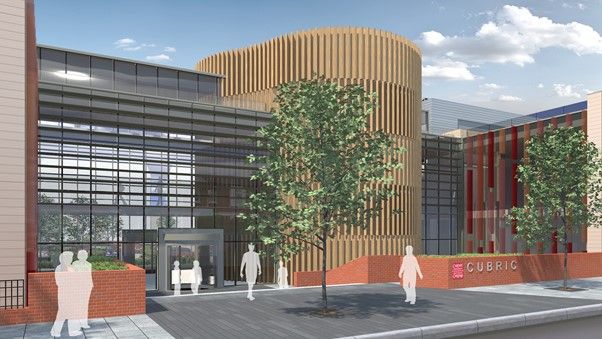 artists' impression of the Cardiff University Brain Research Imaging Centre (CUBRIC)
