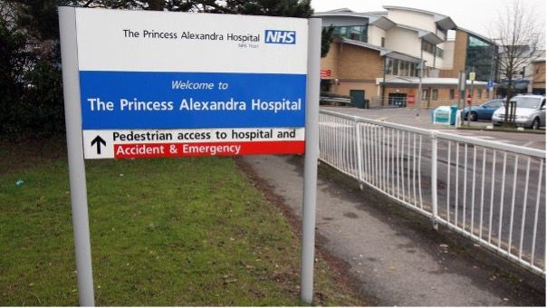 Princess Alexandra Hospital sign