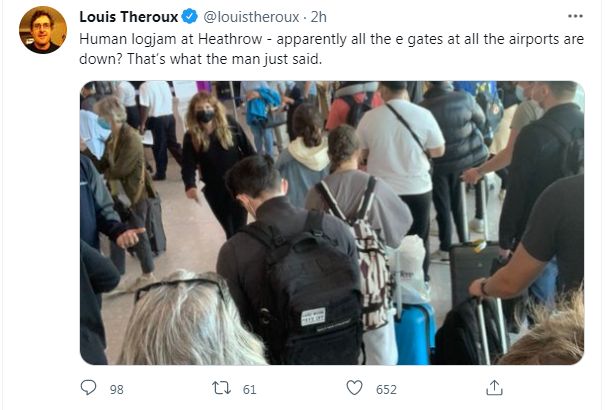 Louis Theroux tweet