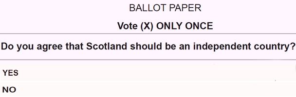 A possible ballot paper question