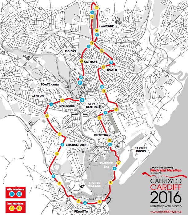 World Half Marathon route