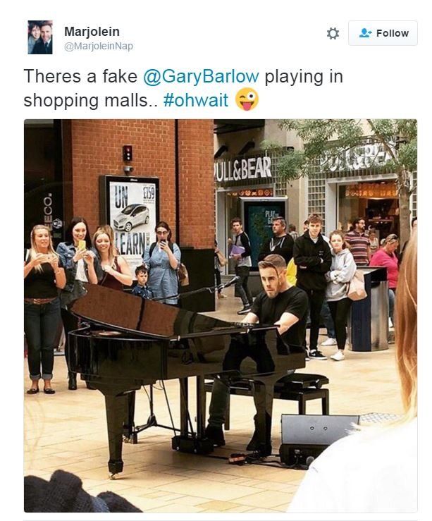 Gary Barlow tweet